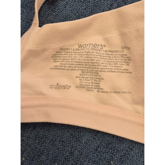 Warners Womens Light Pink Underwire Bra Size Small Adjustable Straps - Picture 3 of 6